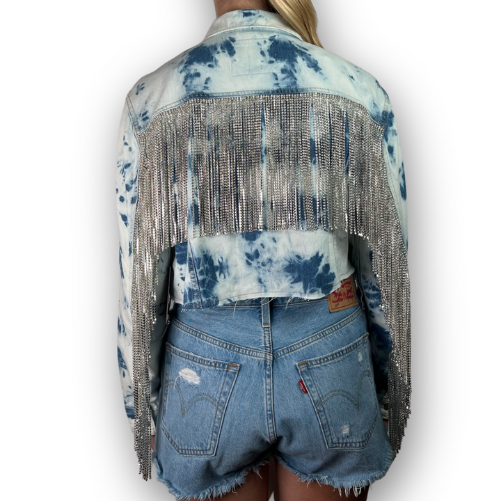 VINTAGE RHINESTONE FRINGE JACKET