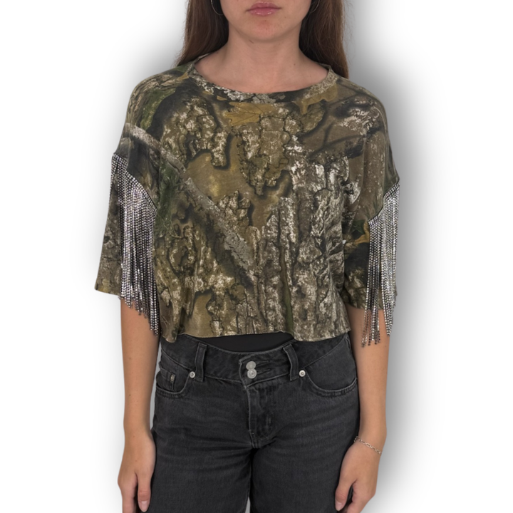 VINTAGE RHINESTONE CAMO TSHIRT