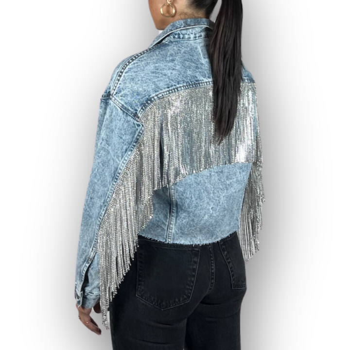 VINTAGE RHINESTONE FRINGE JACKET