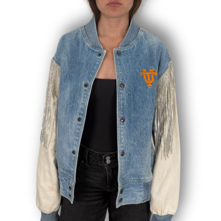 VINTAGE RHINESTONE FRINGE TENNESSEE JACKET