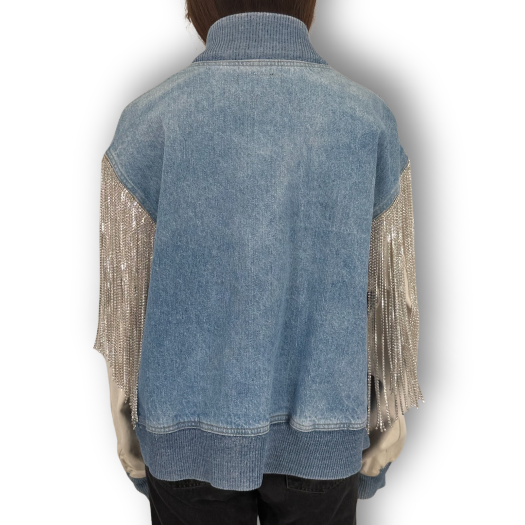 VINTAGE RHINESTONE FRINGE TENNESSEE JACKET