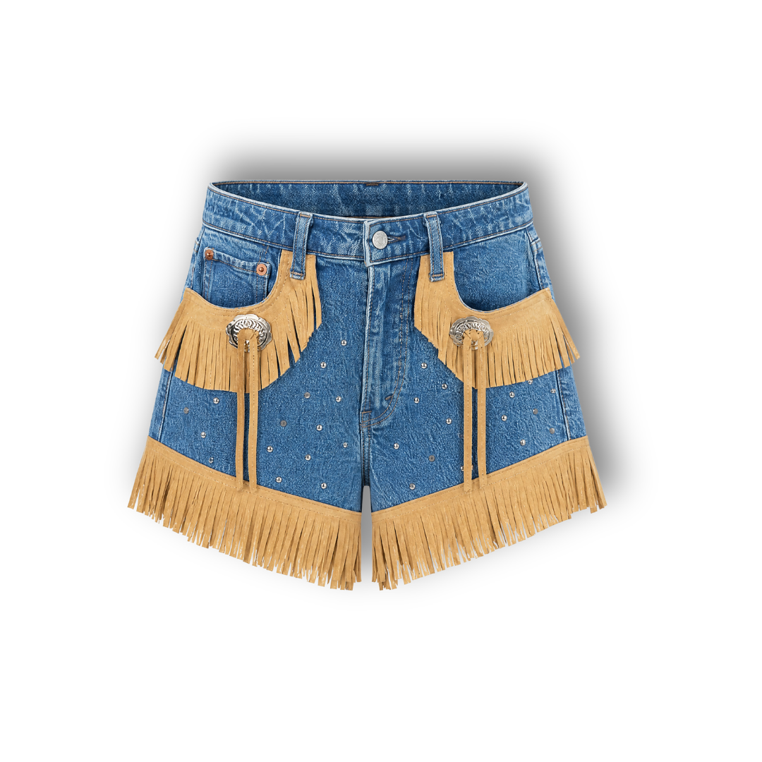 VINTAGE RHINESTONE SHORTS