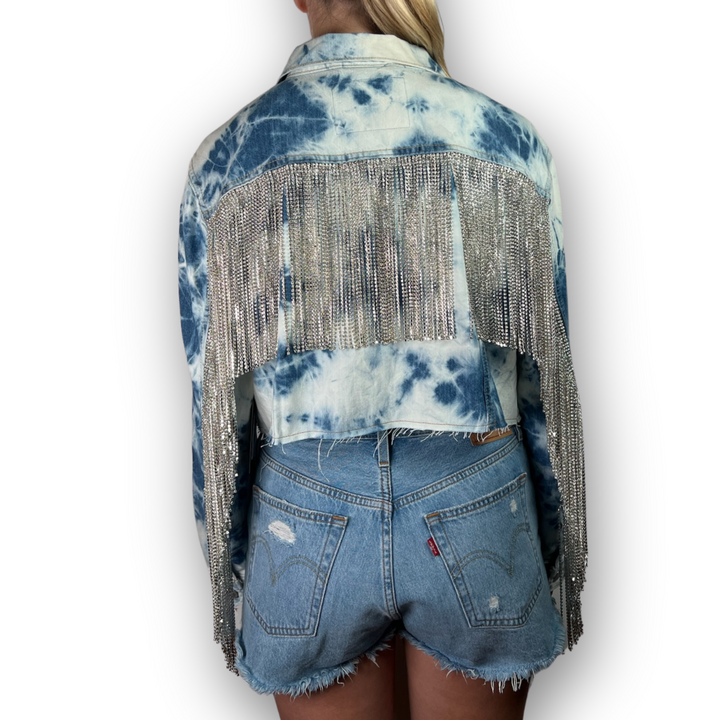 VINTAGE RHINESTONE FRINGE JACKET