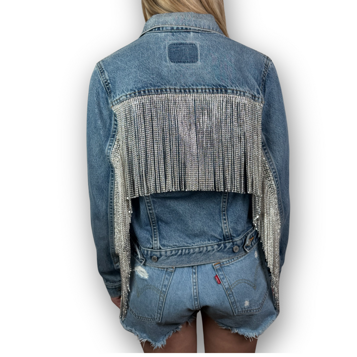 VINTAGE RHINESTONE FRINGE JACKET