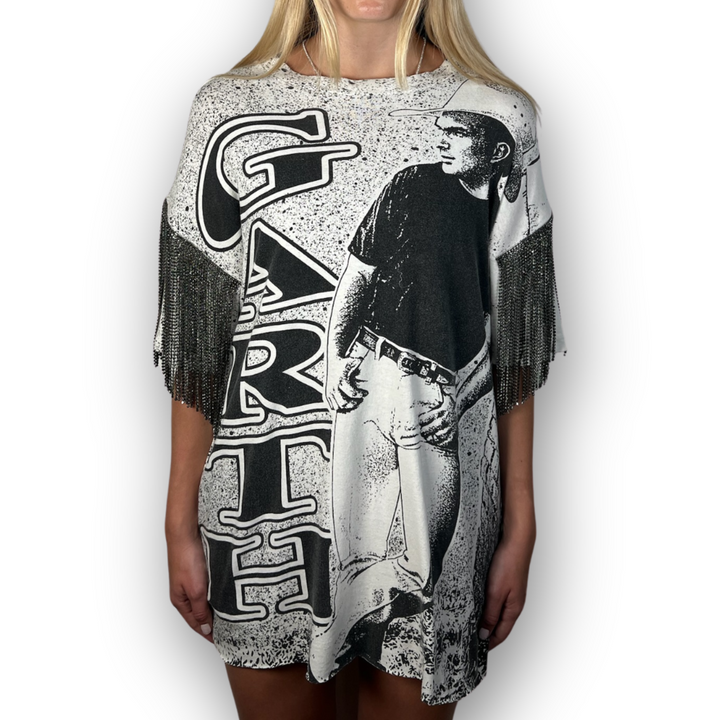 VINTAGE RHINESTONED GARTH BROOKS TSHIRT | MENS L