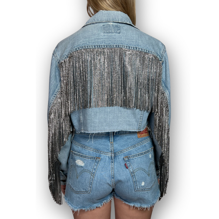 VINTAGE RHINESTONE FRINGE JACKET