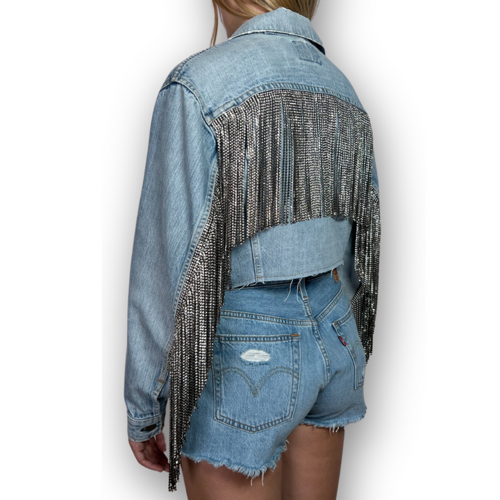 VINTAGE RHINESTONE FRINGE JACKET