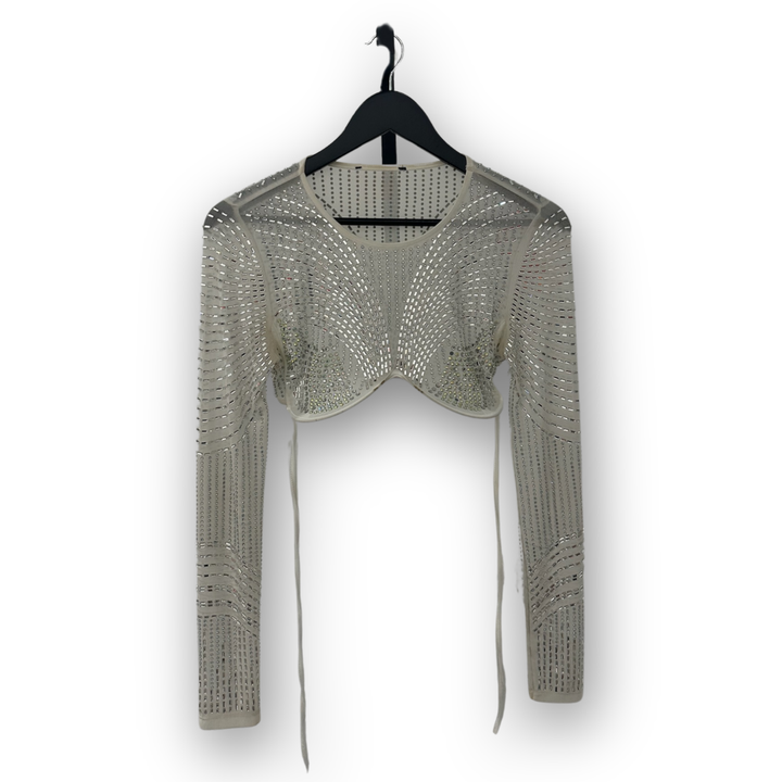 SAMPLE SALE RHINESTONE LONG SLEEVE TOP