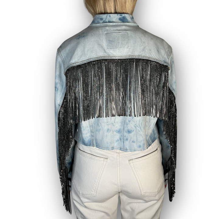 VINTAGE RHINESTONE FRINGE JACKET