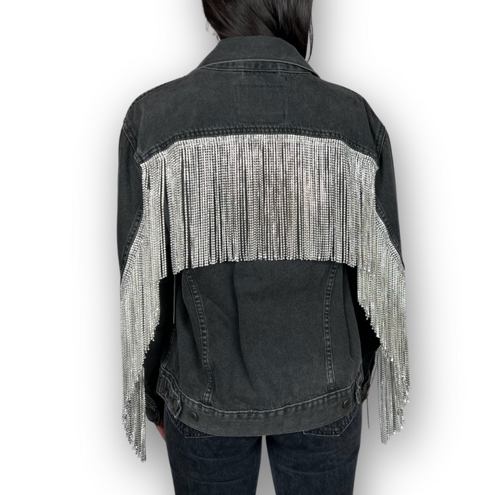 VINTAGE RHINESTONE FRINGE JACKET