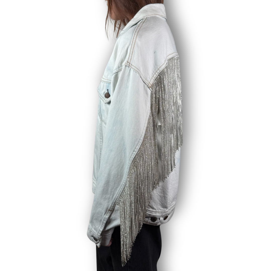 VINTAGE RHINESTONE FRINGE JACKET