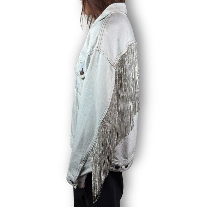 VINTAGE RHINESTONE FRINGE JACKET