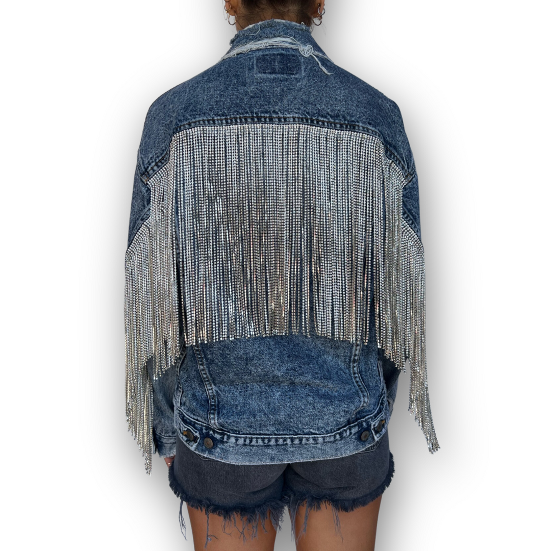 VINTAGE RHINESTONE FRINGE JACKET