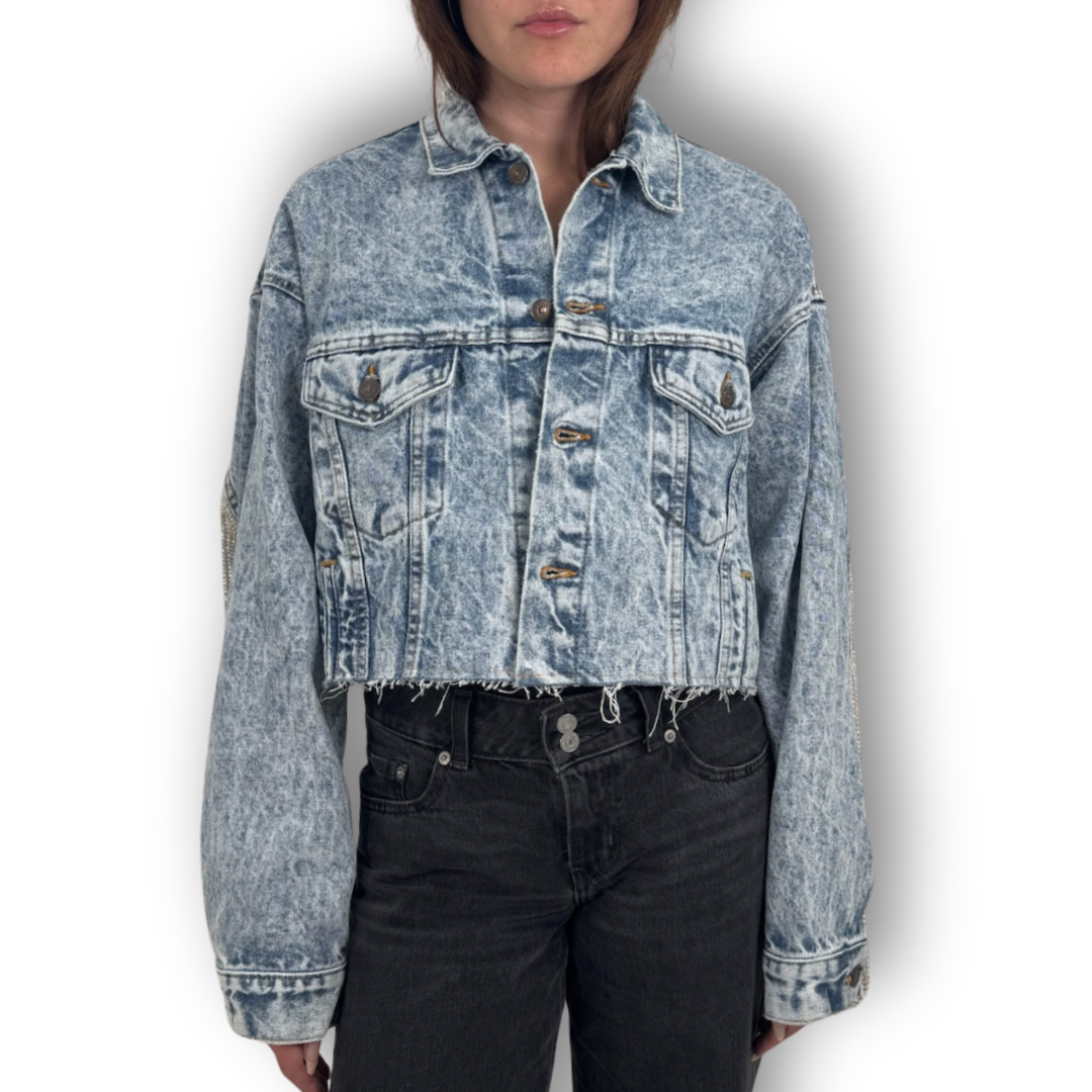 VINTAGE RHINESTONE FRINGE JACKET