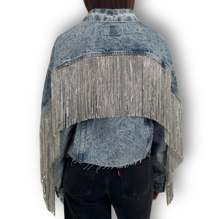VINTAGE RHINESTONE FRINGE JACKET