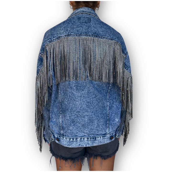 VINTAGE RHINESTONE FRINGE JACKET