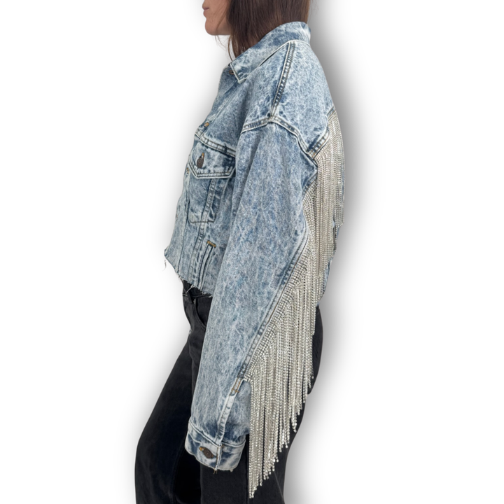 VINTAGE RHINESTONE FRINGE JACKET