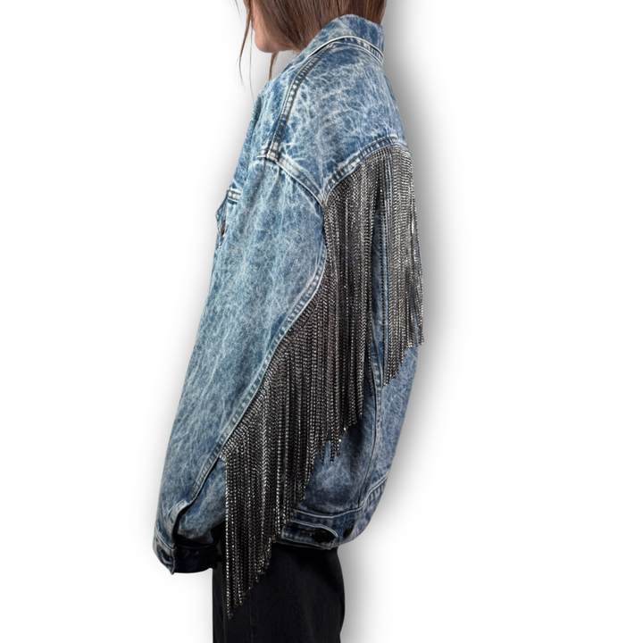 VINTAGE RHINESTONE FRINGE JACKET