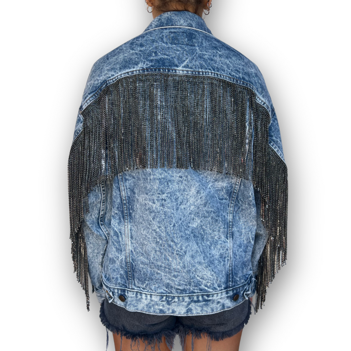 VINTAGE RHINESTONE FRINGE JACKET