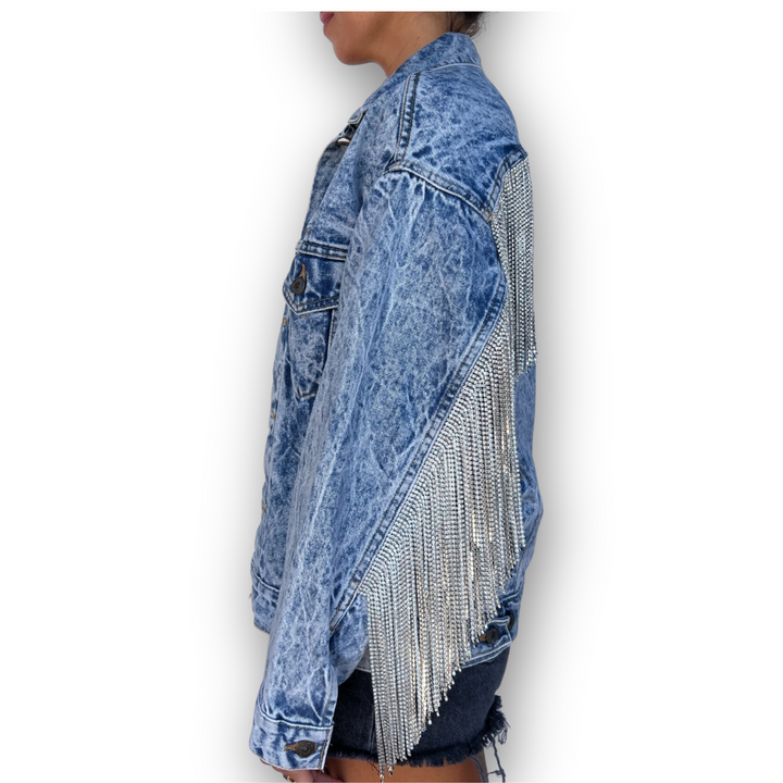 VINTAGE RHINESTONE FRINGE JACKET