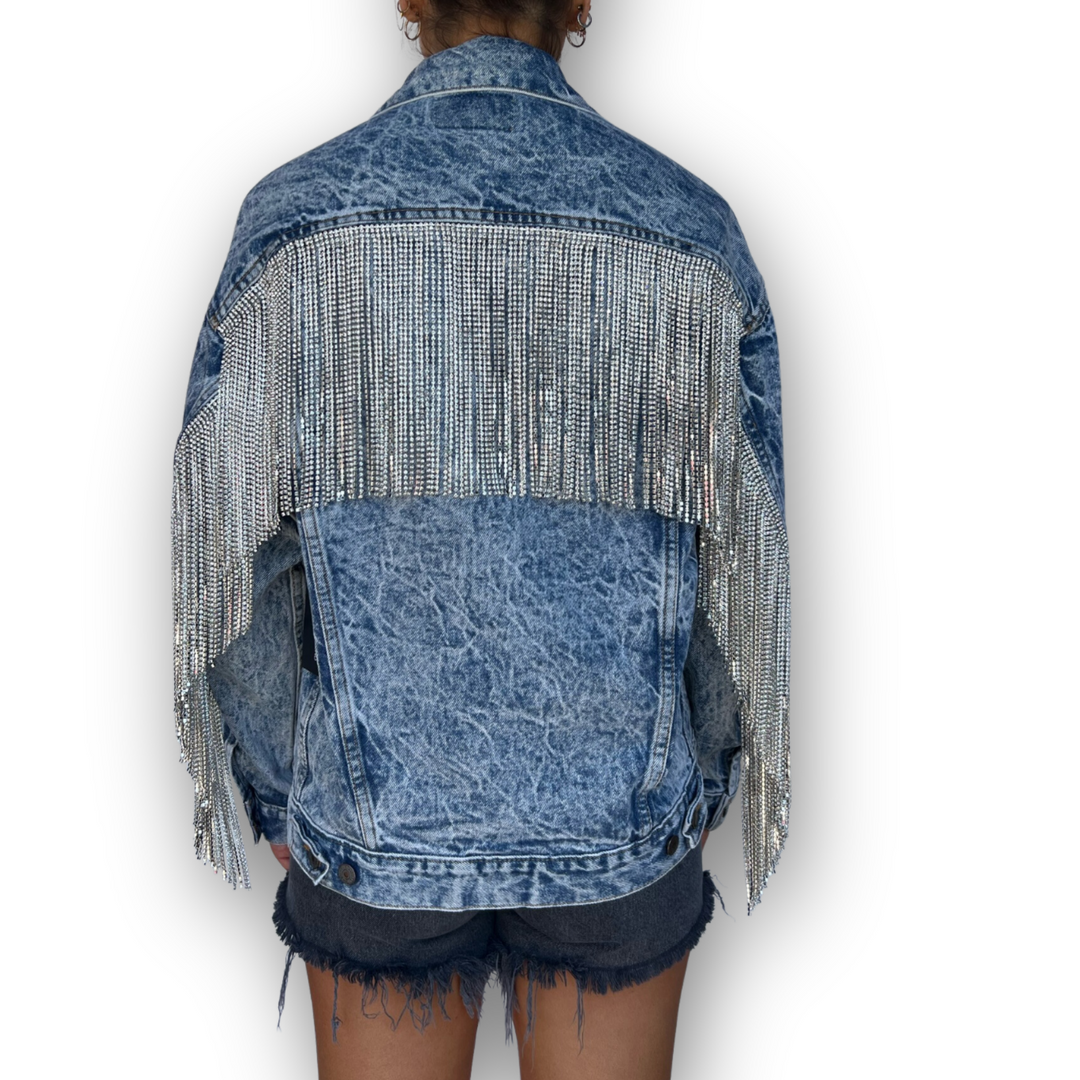 VINTAGE RHINESTONE FRINGE JACKET