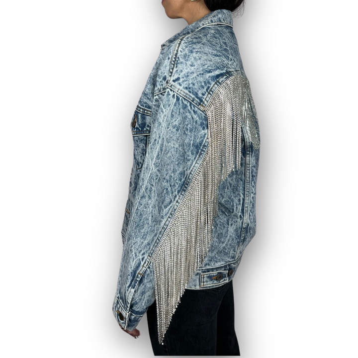 VINTAGE RHINESTONE FRINGE JACKET