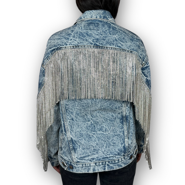 VINTAGE RHINESTONE FRINGE JACKET