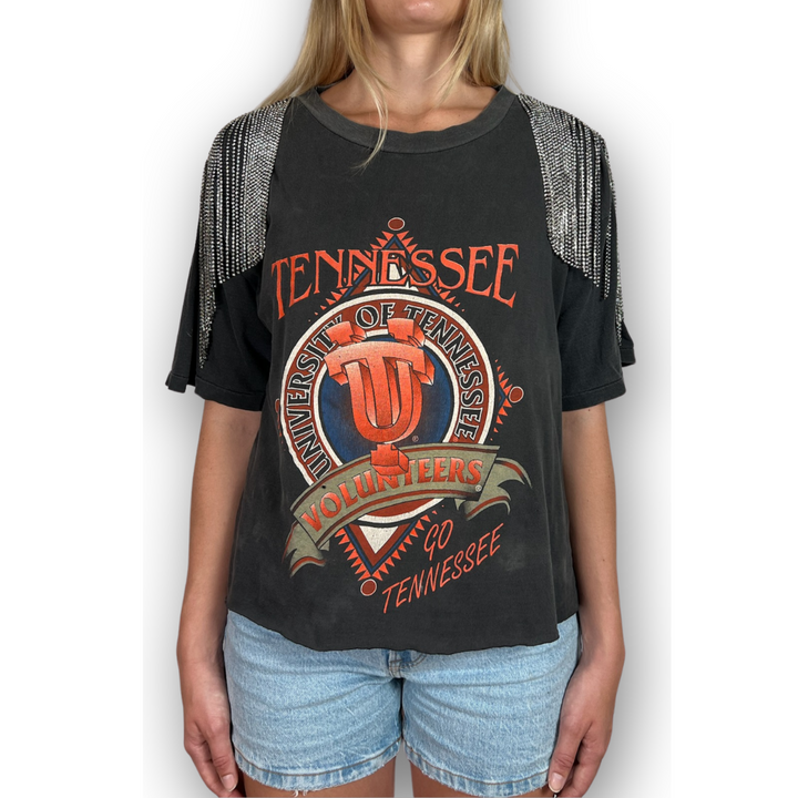 VINTAGE RHINESTONED TENNESSEE TSHIRT | MENS M