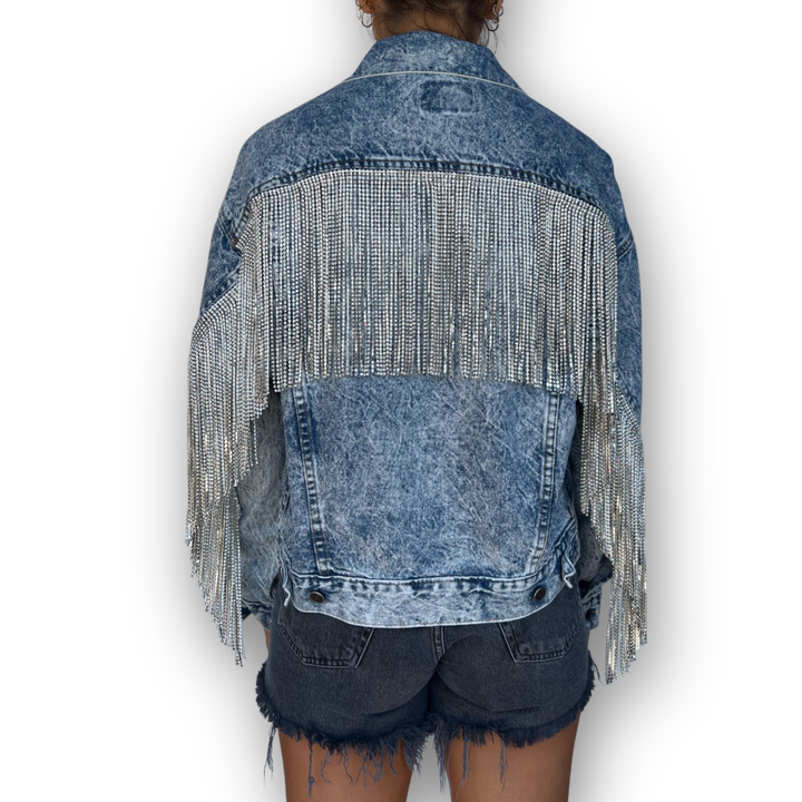 VINTAGE RHINESTONE FRINGE JACKET