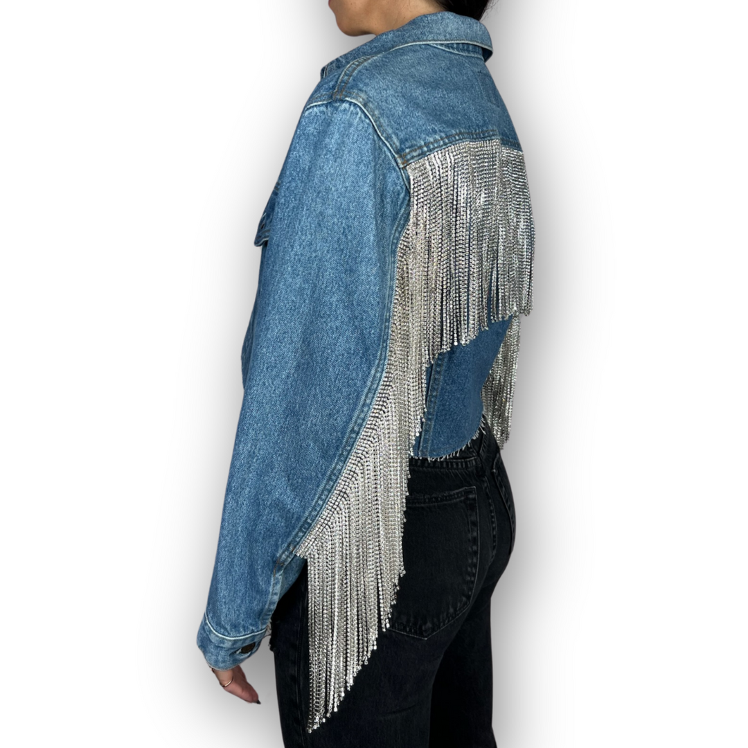 VINTAGE RHINESTONE FRINGE JACKET