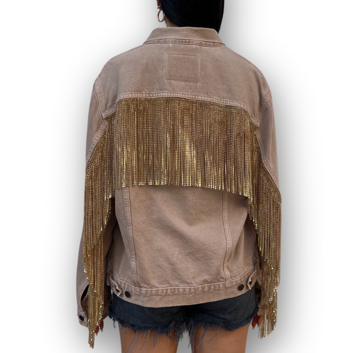 VINTAGE RHINESTONE FRINGE JACKET