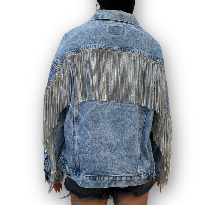 VINTAGE RHINESTONE FRINGE JACKET