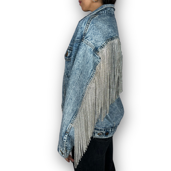 VINTAGE RHINESTONE FRINGE JACKET