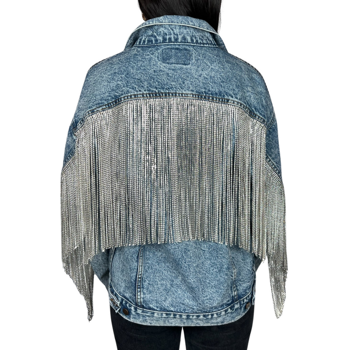 VINTAGE RHINESTONE FRINGE JACKET