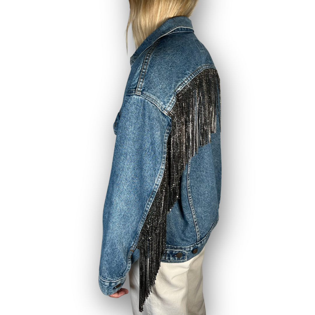 VINTAGE RHINESTONE FRINGE JACKET