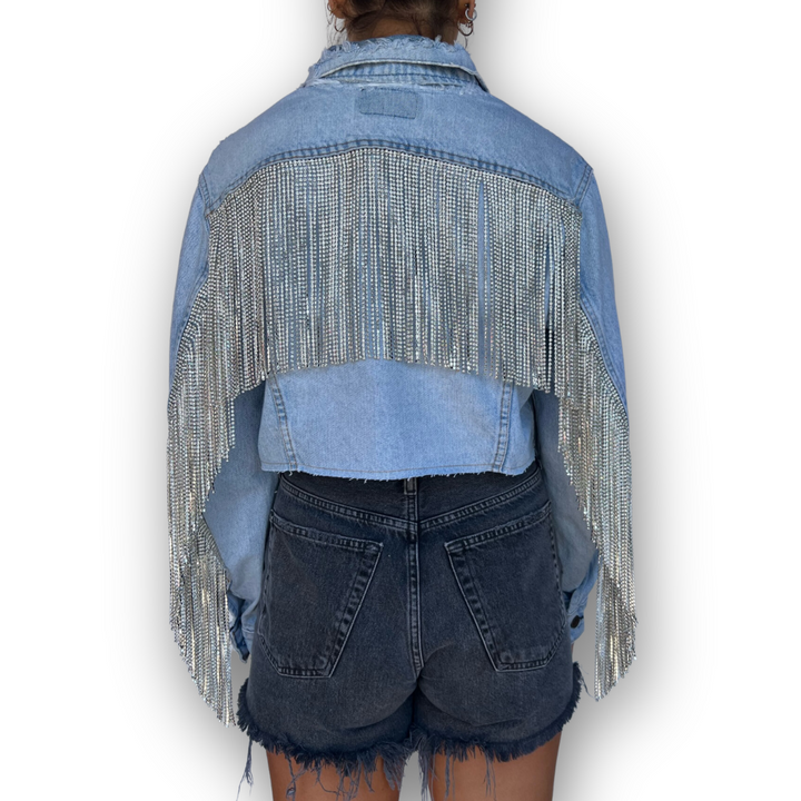 VINTAGE RHINESTONE FRINGE JACKET