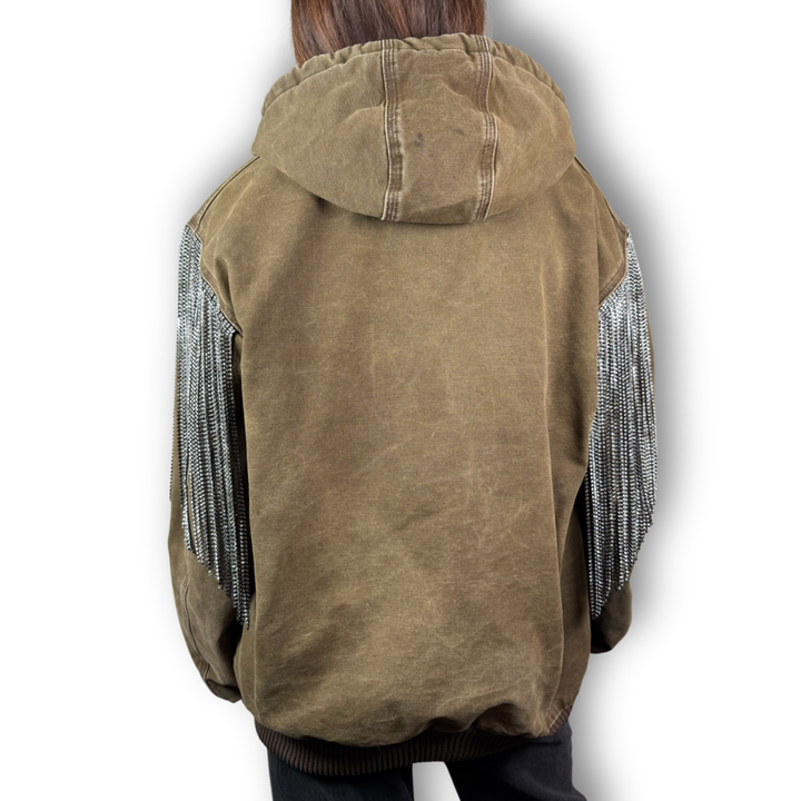 VINTAGE RHINESTONE FRINGE JACKET