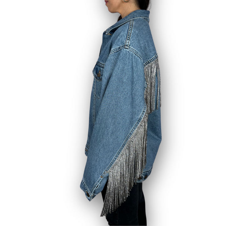 VINTAGE RHINESTONE FRINGE JACKET