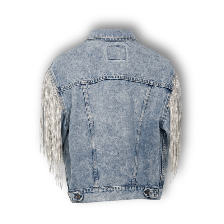 VINTAGE RHINESTONE FRINGE VEST