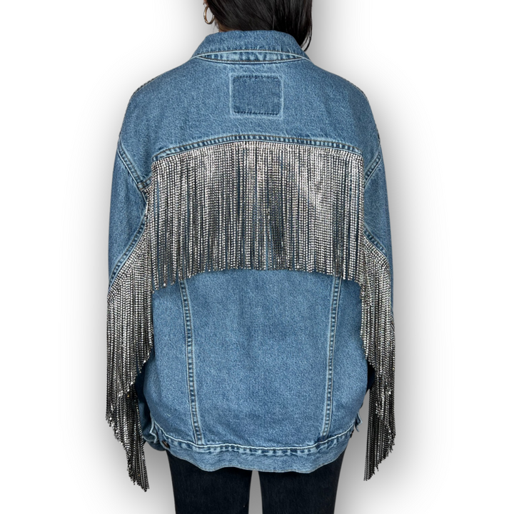 VINTAGE RHINESTONE FRINGE JACKET