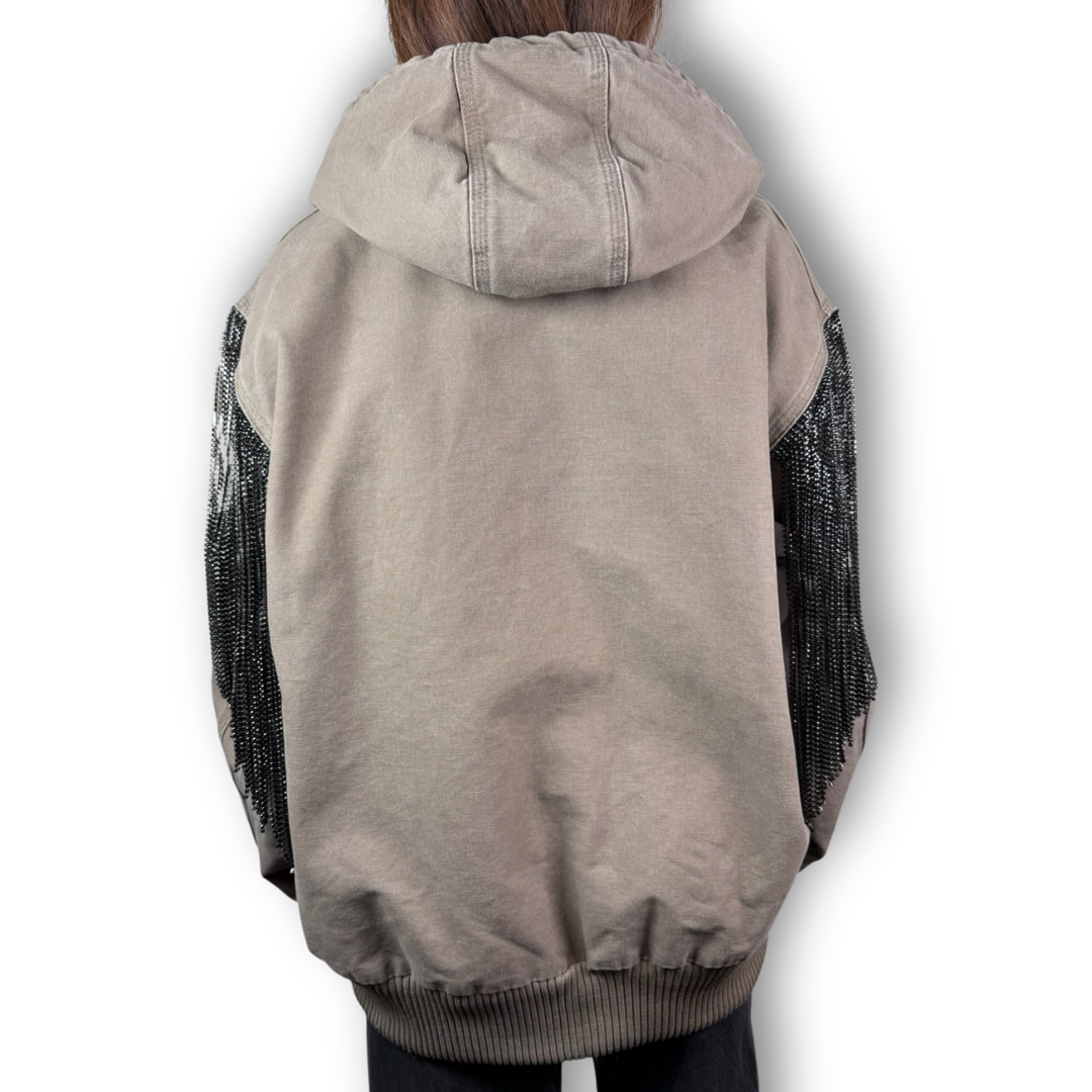 VINTAGE RHINESTONE FRINGE JACKET