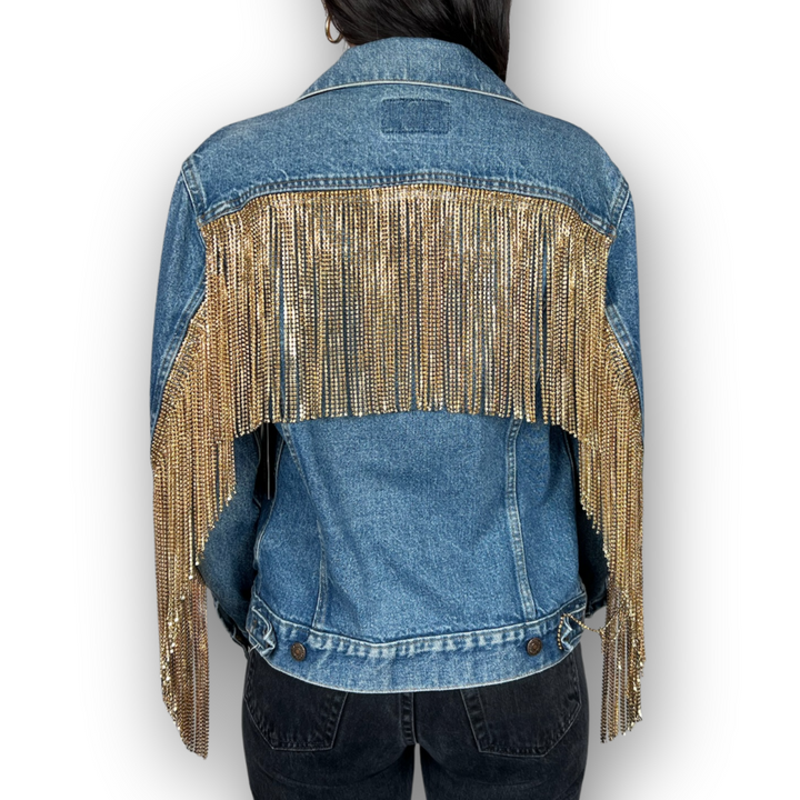 VINTAGE RHINESTONE FRINGE JACKET