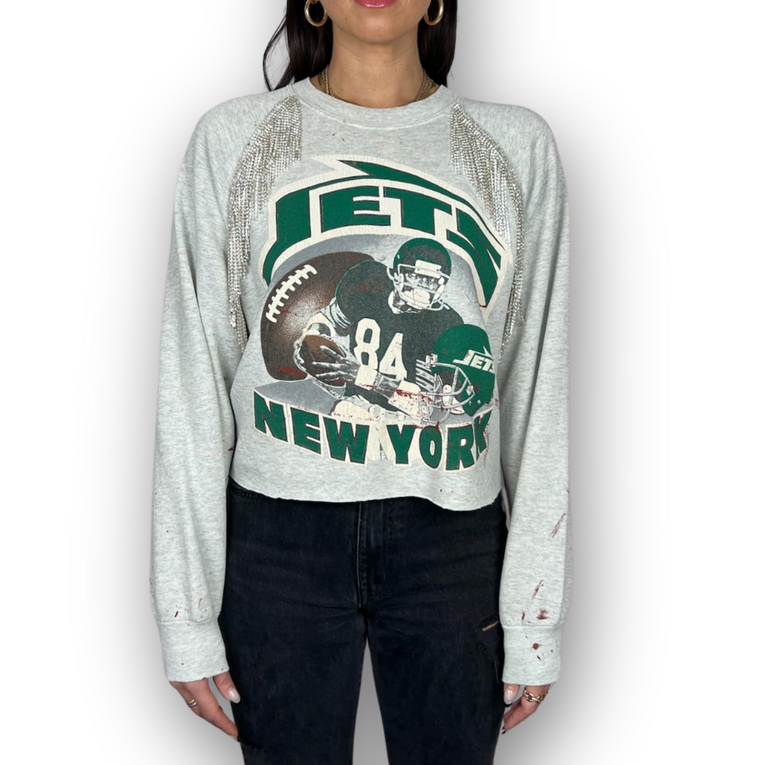 Jets vintage sweatshirt discount