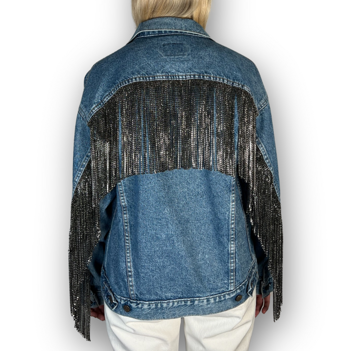 VINTAGE RHINESTONE FRINGE JACKET