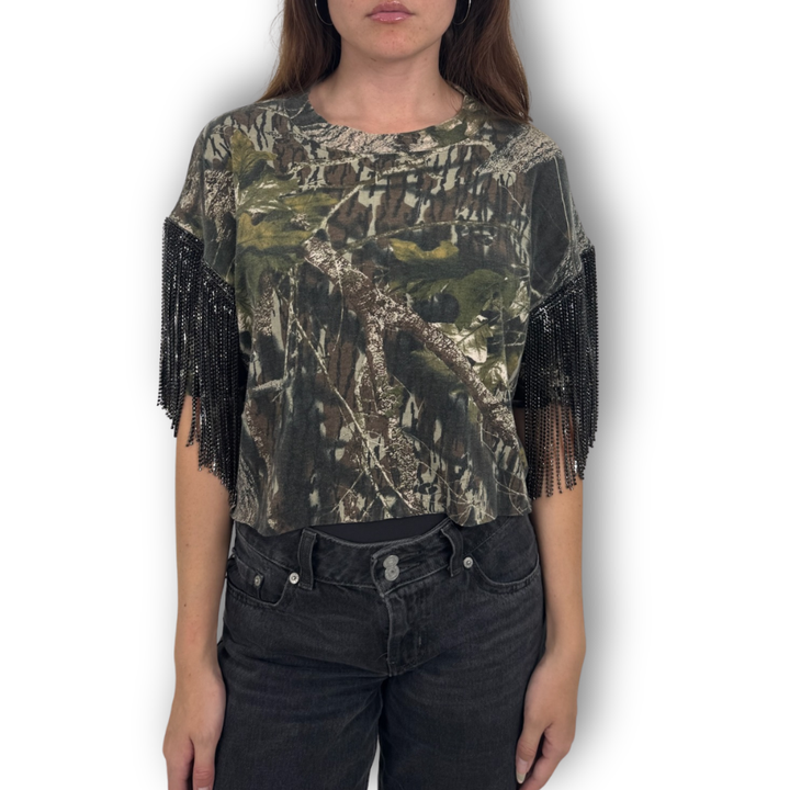 VINTAGE RHINESTONE CAMO TSHIRT