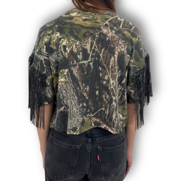 VINTAGE RHINESTONE CAMO TSHIRT