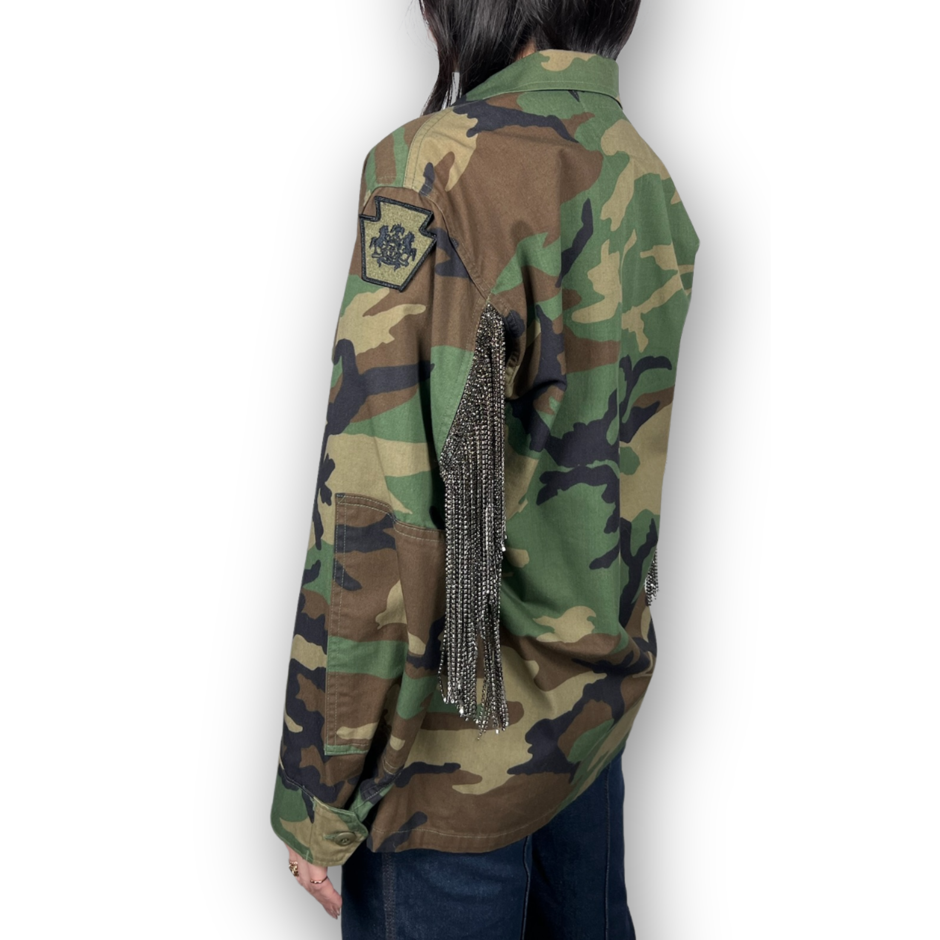 Camo 2025 fringe jacket