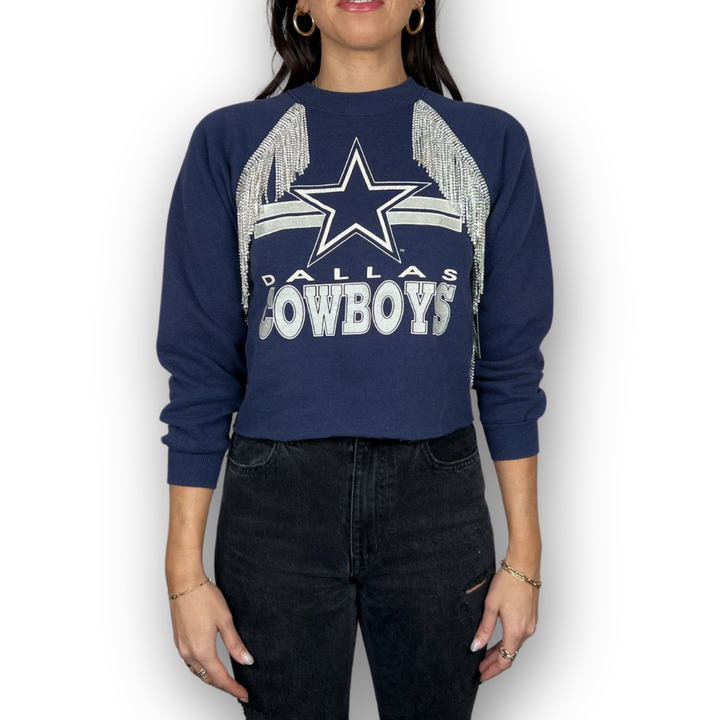 VINTAGE RHINESTONED DALLAS COWBOYS SWEATSHIRT