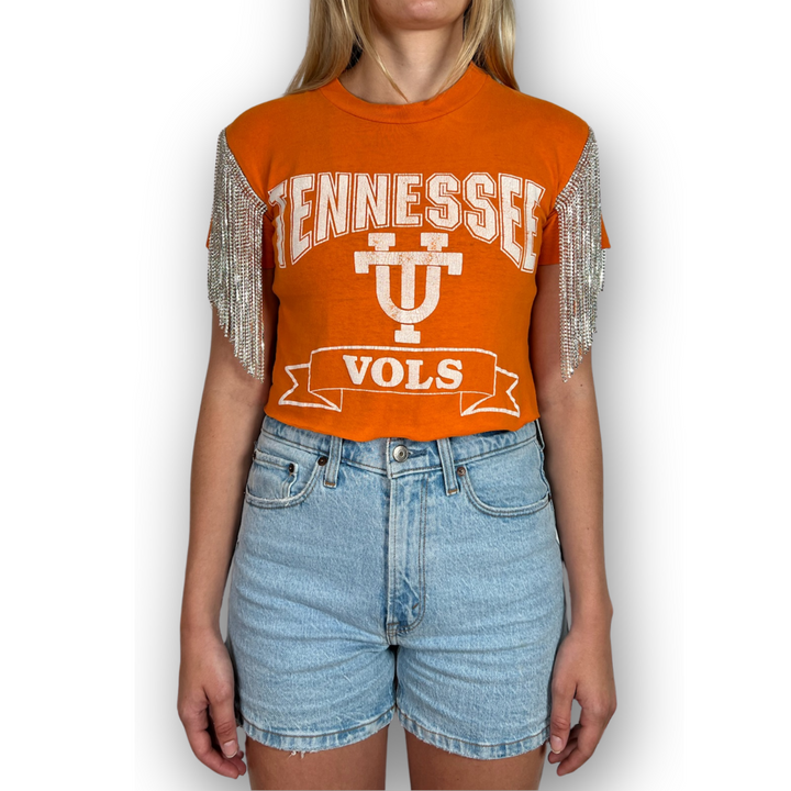 VINTAGE RHINESTONED TENNESSEE TSHIRT | MENS XS