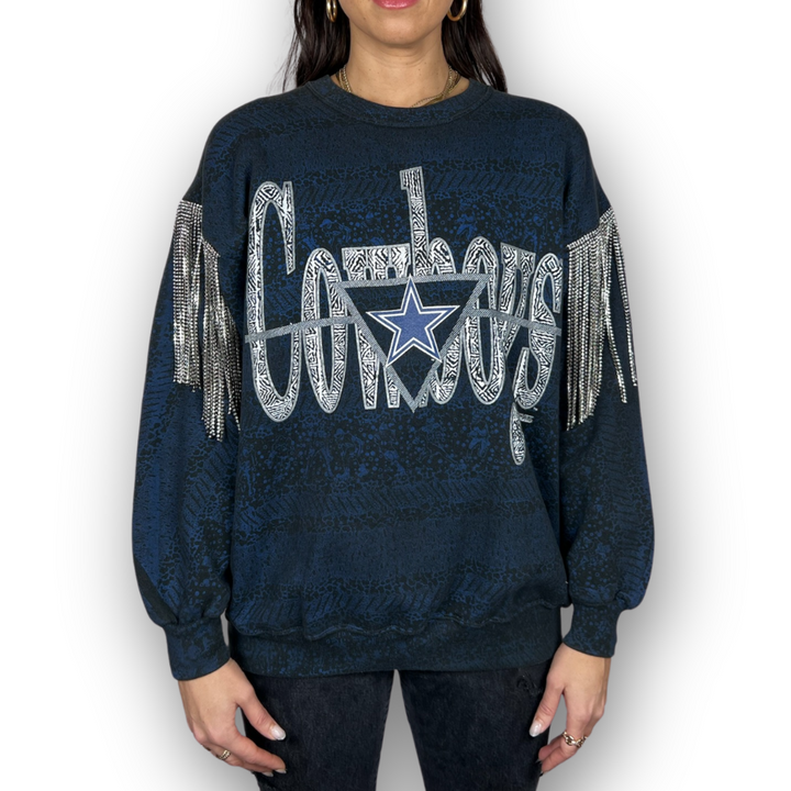 VINTAGE RHINESTONED DALLAS COWBOYS SWEATSHIRT